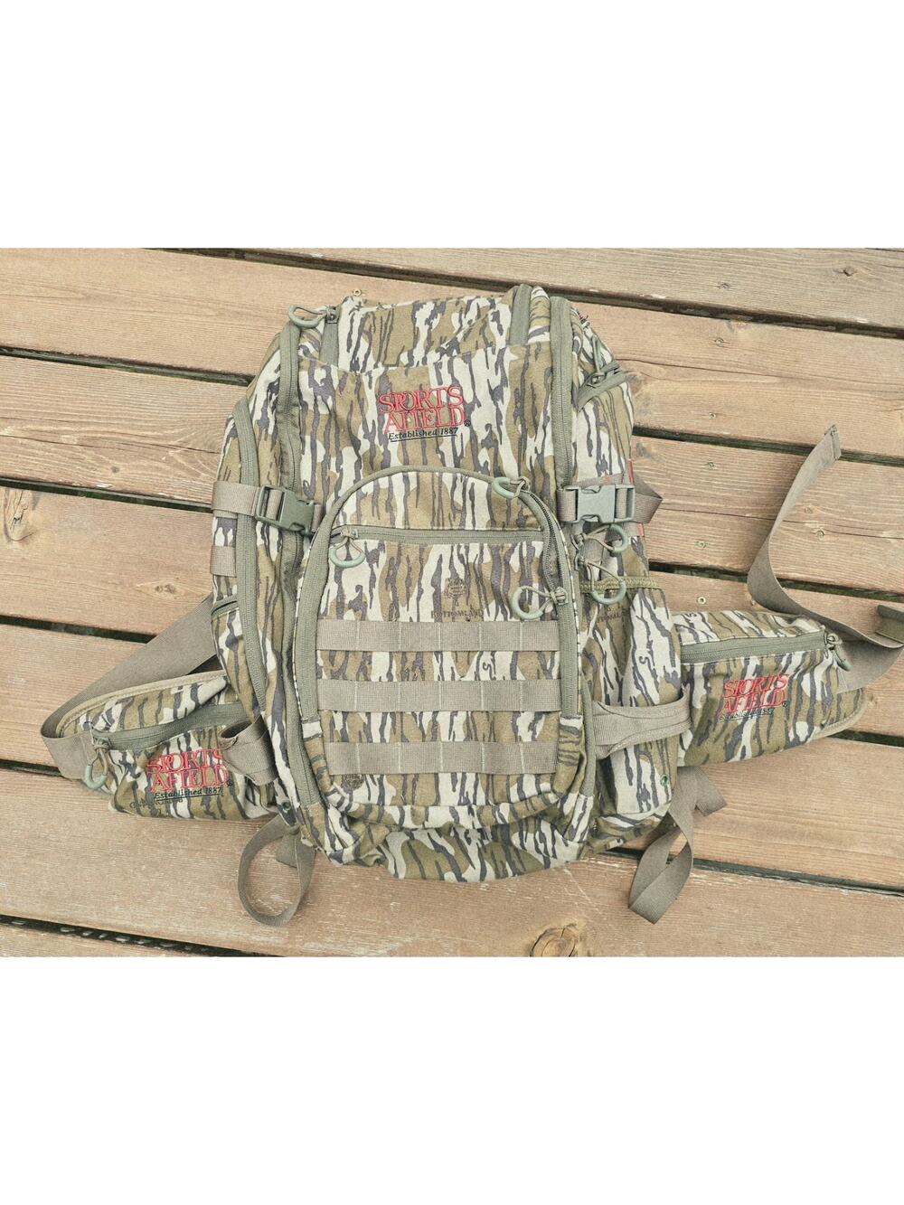 Sports Afield Hunting Day Pack With Mossy Oak Bottomland Camo - Hunting Backpack